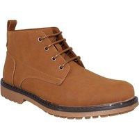 Thomas Blunt Men's Lace Up Ankle Boot with Cleated Sole in Tan | Size: 9