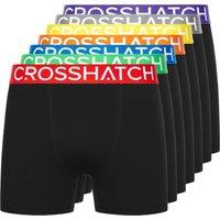 Crosshatch Men's Septet Boxers 7 Pack in Black | Size: Medium