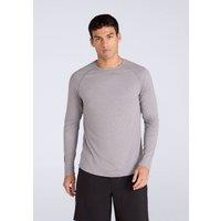 Animal Men's Soft Lightweight Casual Long Sleeve Tee Comfy Quick Dry Active T-Shirt in Charcoal | Size: 2XL