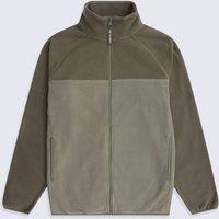 Animal Men's 'Stockholm' Full Zip Breathable Soft Warm & Cosy Snug Fit Fleece in Light Khaki | Size: XL