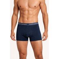 Panos Emporio Men's Three pack base bamboo boxer in blue & red with elastic waist | Size: Large