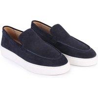Off the Hook Men's Scottie Suede Leather SlipOn Casual Loafers in Navy | Size: 8