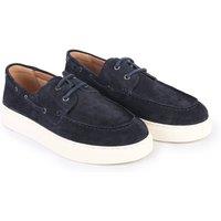 Off the Hook Men's Daly Suede Leather Casual Boat Shoes in Navy | Size: 9