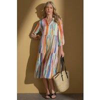 Klass. Women's Painted Stripe Loose Fit Dress | Size: 18