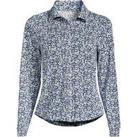 Lands' End Women's Plus Long Sleeve Supima Cotton Buttonfront Top | Size: 20-22