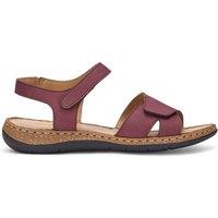 Hotter Women's Wide Fit 'Piya' Sandals in Maroon | Size: 7