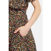 Louche Women's Perry Dippy Ditsy Print Mini Shirtdress | Size: 16