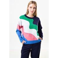 Louche Women's Abra Squiggle Engineered Jacquard Jumper | Size: 14