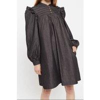Louche Women's Carlyn Chambray Long Sleeved Mini Dress | Size: 8