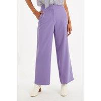 Louche Women's Elina Wide Leg Trouser in Purple | Size: 8