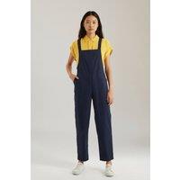 Louche Women's Tippie Poplin Dungarees in Blue | Size: 10