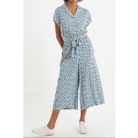 Louche Women's Mafalda Periwinkle Cropped Jumpsuit in Blue | Size: 12