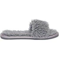 Celtic & Co Women's Sheepskin Slides in Light Grey | Size: 4
