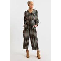 Louche Women's Darcy Winter Stripe Long Sleeve Jumpsuit | Size: 10