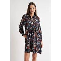 Louche Women's Melly Arts & Crafts Long Sleeve Mini Dress | Size: 10
