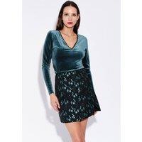 Louche Women's Ming Shanghai Brocade Mini Skirt in Black | Size: 10