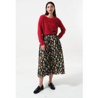 Louche Women's Lizea Toadstool Tales Print Midi Skirt | Size: 12
