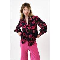 Louche Women's Byron Watermark Floral Print Shirt | Size: 8