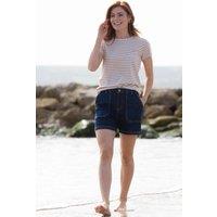 Kite Women's Bradpole Stretch Denim Shorts in Navy | Size: 20