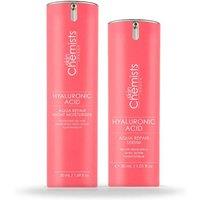 skinChemists professional Women's Hyaluronic Acid Aqua Repair Anti-Ageing Night Routine for Plumping & Moisturising in White