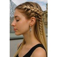 Otis Jaxon London Women's Spiral Ribbon Sterling Silver Drop Earrings