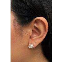 Otis Jaxon London Women's White Caged Pearl Sterling Silver Stud Earrings