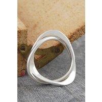 Otis Jaxon London Women's Contemporary Sterling Silver Intertwined Ring | Size: O