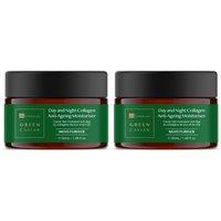 Dr. Botanicals Women's Green Caviar Day & Night Anti-Ageing Moisturiser 50ml x 2 Duo Pack in White