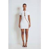 LEMONLUNAR Women's The Itzel Bandage Dress in White | Size: 4