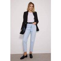 WOVCOR Women's High Waist Slim Mom Jeans in Blue | Size: 4