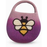 KDMD Women's Lavender Water Felted Bee Bag with Handle & Magnet