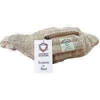 KDMD Women's Extra Pure Hemp Fanny Bag -, Durable & Stylish in Light Brown