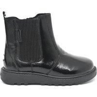 ToeZone Girl's Amara Black Patent Leather Ankle Boot | Size: Infant 10