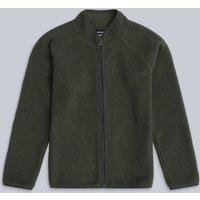 Animal 'Fern' Soft Borg Fleece Lightweight Comfortable Casual Full Zip Jumper in Olive | Size: 9-10 Years