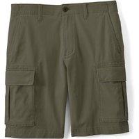 Lands' End Men's Classic Fit Stretch Cargo Shorts in Dark Green | Size: 32