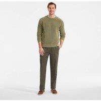 Lands' End Men's Classic Fit Lightweight Twill Deck Trousers in Dark Green | Size: XL
