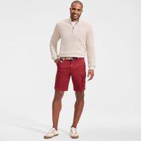 Lands' End Men's Belted Cargo Shorts in Terracotta | Size: 34