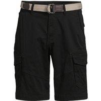 Lands' End Men's Belted Cargo Shorts in Black | Size: 40