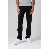 Monkee Genes Men's Slim Fit Straight Leg Mid-Rise Denim Jeans in Black | Size: 30R