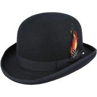 XPOSED Men's Elegant Pure Wool Bowler Hat For Timeless Style in Black | Size: Medium