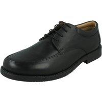Thomas Blunt Men's Leather Apron Fronted Lace Up in Black | Size: 10