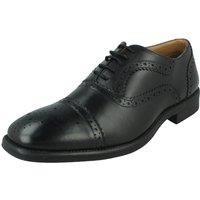 Thomas Blunt Men's Leather Brogue Lace Up Shoe with cushoined insole in Black | Size: 11