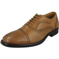 Thomas Blunt Men's Leather Brogue Lace Up Shoe with cushoined insole in Tan | Size: 9