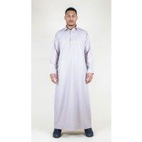Thobez Men's Islamic Muslim Cotton Thobe Jubba in Cream | Size: 60R