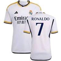 Real Madrid Men's Mens 2023 - 2024 Home Shirt - Ronaldo 7 in White | Size: 3XL