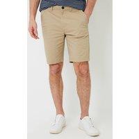 Saltwell Men's Stretch Cotton Blend Chino Shorts in Stone | Size: 34