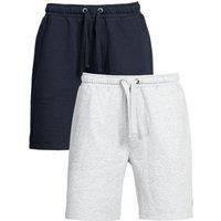 French Connection Men's 2 Pack Cotton Jersey Shorts in Navy | Size: XL