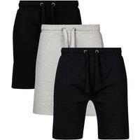 French Connection Men's 3 Pack Cotton Jersey Shorts in Black | Size: Small