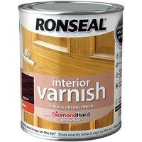 Ronseal Interior Varnish Quick Dry Gloss Walnut 750Ml