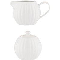 Rayware Price & Kensington Stoneware Milk Jug & Sugar Bowl 300ml - White